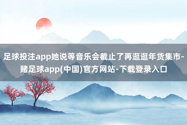 足球投注app她说等音乐会截止了再逛逛年货集市-赌足球app